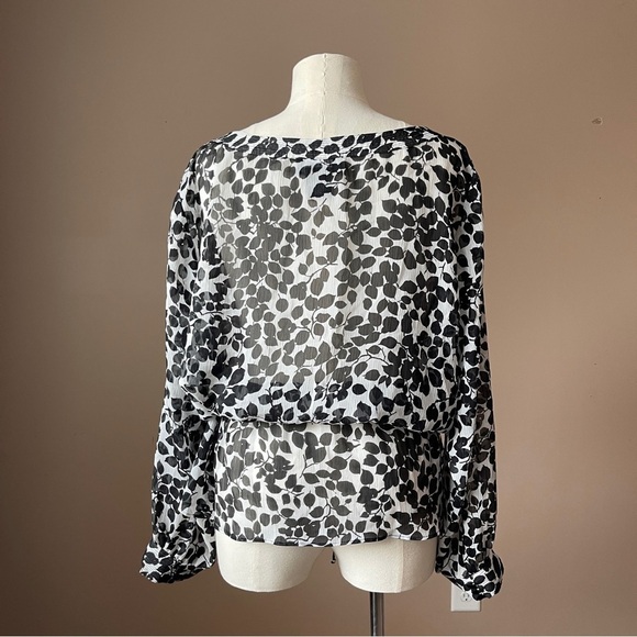 GEORGE | Black & White Sheer Tunic Top Sz 3X - Picture 7 of 7